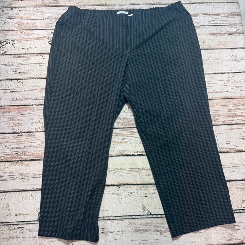 Women's pinstripe cropped pants 20WP Petite